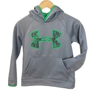 2/$18 Under Armour Green and Grey Coldgear Hoodie